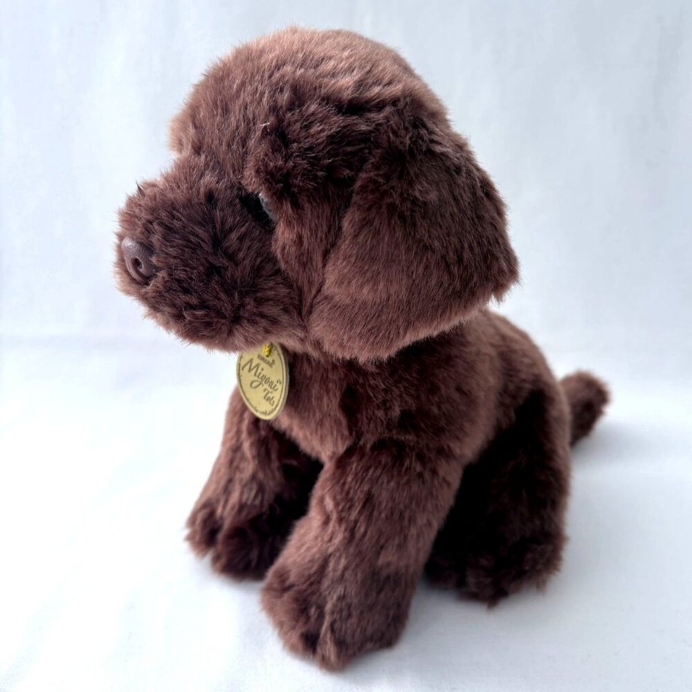 Aurora Miyoni Tots Chocolate Lab Puppy Plush Stuffed Toy 8"